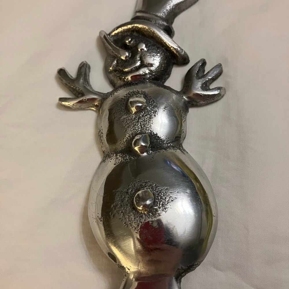 Metal Snowman Holiday Ice Scoop